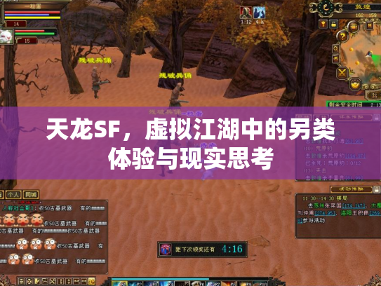 天龙SF，虚拟江湖中的另类体验与现实思考