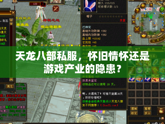 天龙八部私服，怀旧情怀还是游戏产业的隐患？