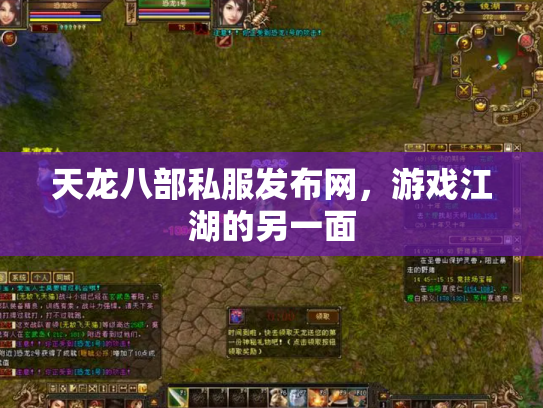天龙八部私服发布网，游戏江湖的另一面