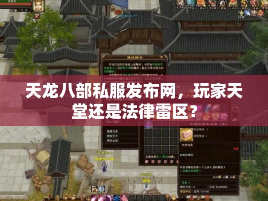 天龙八部私服发布网，玩家天堂还是法律雷区？