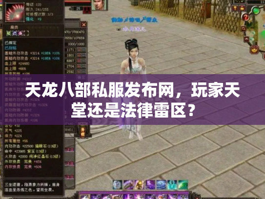 天龙八部私服发布网，玩家天堂还是法律雷区？