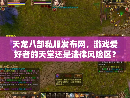 天龙八部私服发布网，游戏爱好者的天堂还是法律风险区？