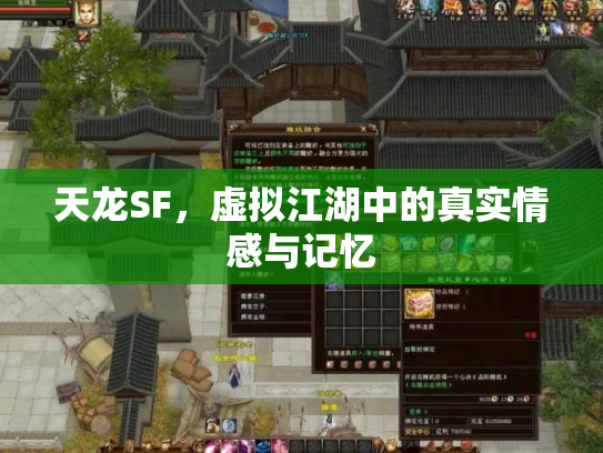 天龙SF，虚拟江湖中的真实情感与记忆