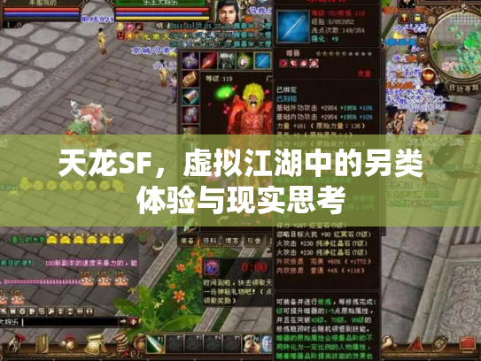 天龙SF，虚拟江湖中的另类体验与现实思考