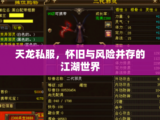 天龙私服，怀旧与风险并存的江湖世界