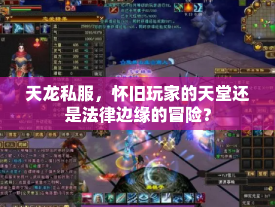 天龙私服，怀旧玩家的天堂还是法律边缘的冒险？