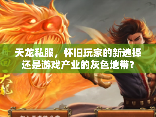天龙私服，怀旧玩家的新选择还是游戏产业的灰色地带？
