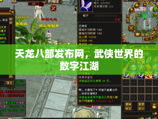 天龙八部发布网，武侠世界的数字江湖