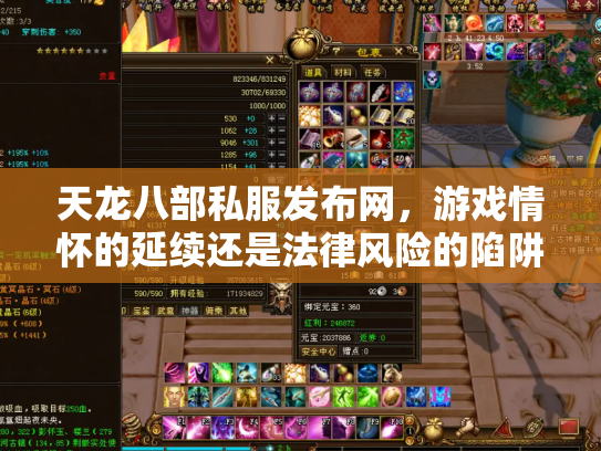 天龙八部私服发布网，游戏情怀的延续还是法律风险的陷阱？