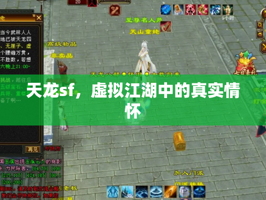 天龙sf，虚拟江湖中的真实情怀