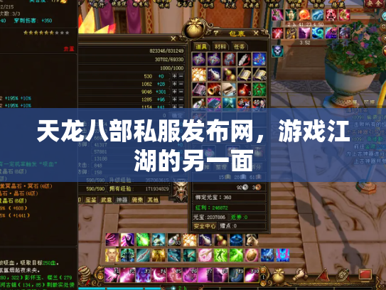 天龙八部私服发布网，游戏江湖的另一面