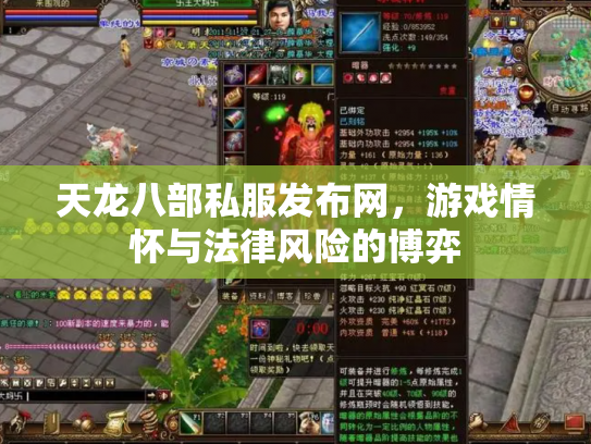 天龙八部私服发布网，游戏情怀与法律风险的博弈