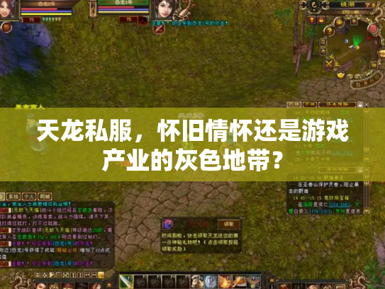 天龙私服，怀旧情怀还是游戏产业的灰色地带？