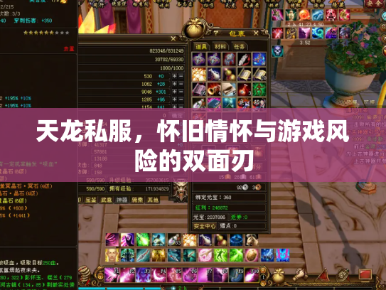 天龙私服，怀旧情怀与游戏风险的双面刃