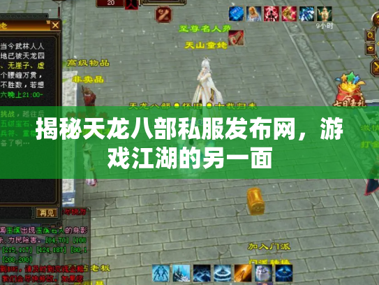 揭秘天龙八部私服发布网，游戏江湖的另一面