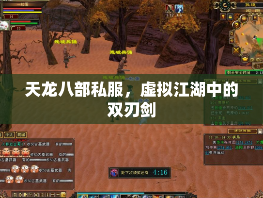 天龙八部私服，虚拟江湖中的双刃剑