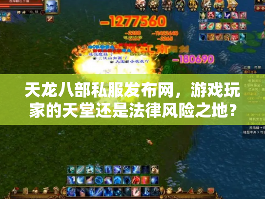 天龙八部私服发布网，游戏玩家的天堂还是法律风险之地？