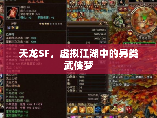 天龙SF，虚拟江湖中的另类武侠梦