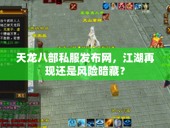 天龙八部私服发布网，江湖再现还是风险暗藏？