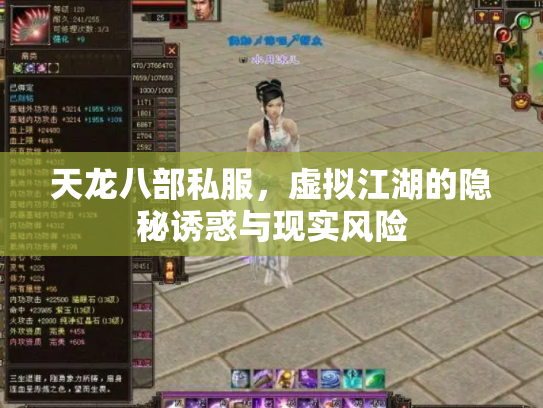 天龙八部私服，虚拟江湖的隐秘诱惑与现实风险