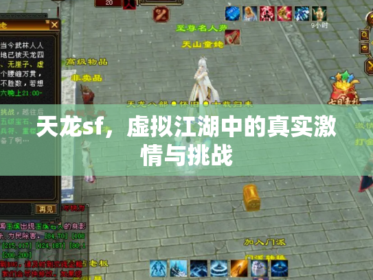 天龙sf，虚拟江湖中的真实激情与挑战