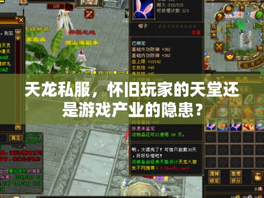 天龙私服，怀旧玩家的天堂还是游戏产业的隐患？