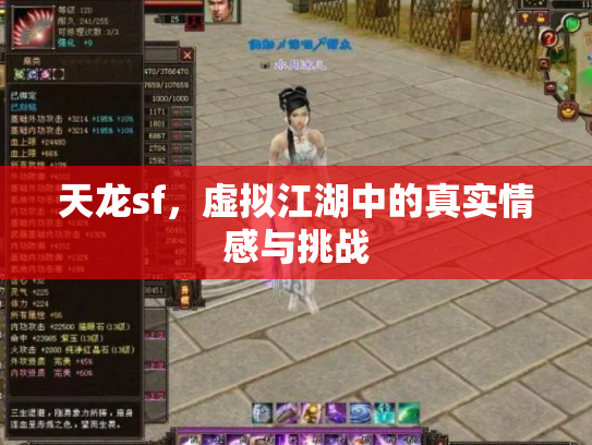 天龙sf，虚拟江湖中的真实情感与挑战