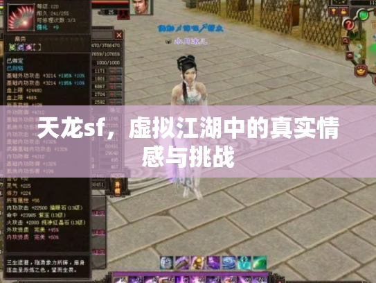 天龙sf，虚拟江湖中的真实情感与挑战