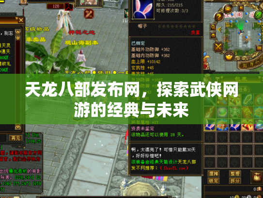 天龙八部发布网，探索武侠网游的经典与未来