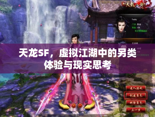 天龙SF，虚拟江湖中的另类体验与现实思考