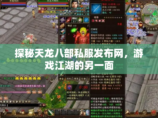 探秘天龙八部私服发布网，游戏江湖的另一面