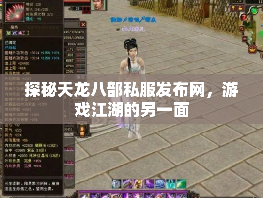 探秘天龙八部私服发布网，游戏江湖的另一面