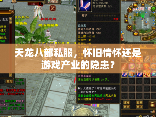 天龙八部私服，怀旧情怀还是游戏产业的隐患？