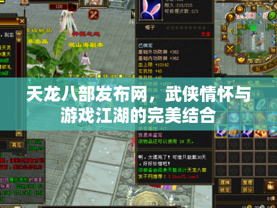 天龙八部发布网，武侠情怀与游戏江湖的完美结合