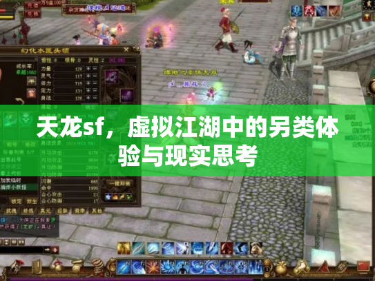 天龙sf，虚拟江湖中的另类体验与现实思考
