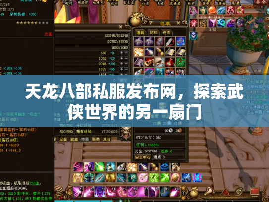 天龙八部私服发布网，探索武侠世界的另一扇门