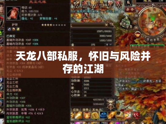 天龙八部私服，怀旧与风险并存的江湖