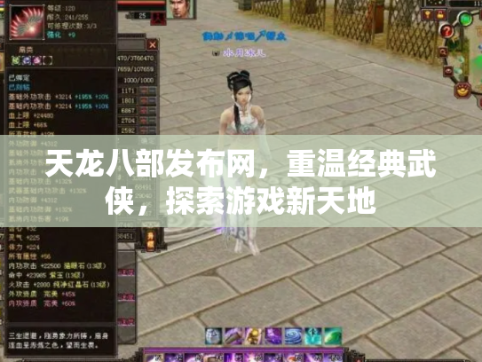 天龙八部发布网，重温经典武侠，探索游戏新天地