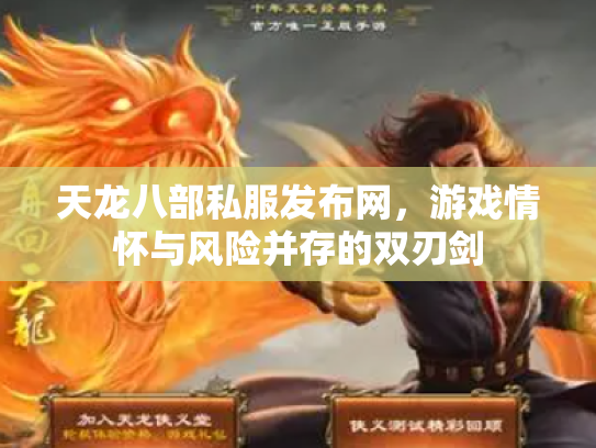 天龙八部私服发布网，游戏情怀与风险并存的双刃剑