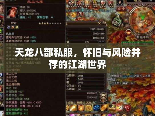 天龙八部私服，怀旧与风险并存的江湖世界