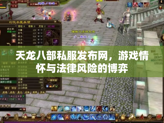 天龙八部私服发布网，游戏情怀与法律风险的博弈