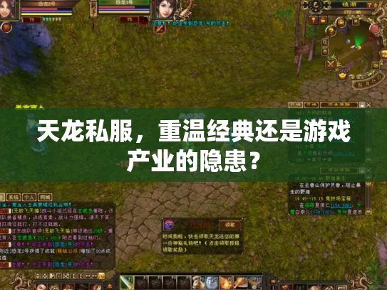 天龙私服，重温经典还是游戏产业的隐患？
