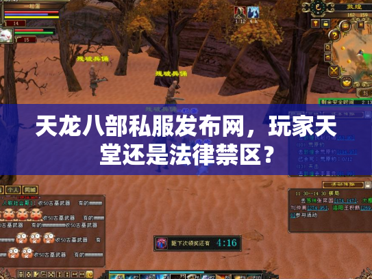天龙八部私服发布网，玩家天堂还是法律禁区？