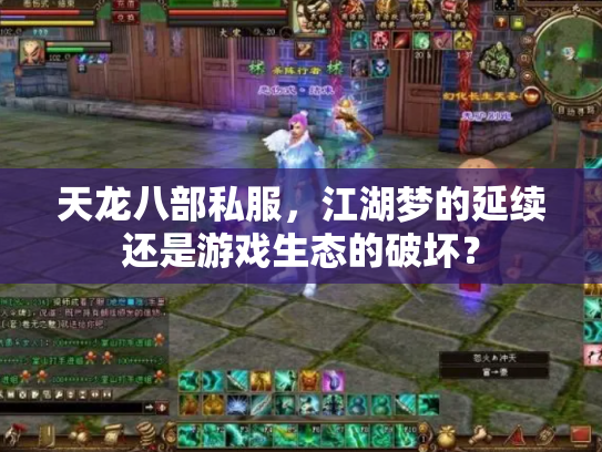 天龙八部私服，江湖梦的延续还是游戏生态的破坏？