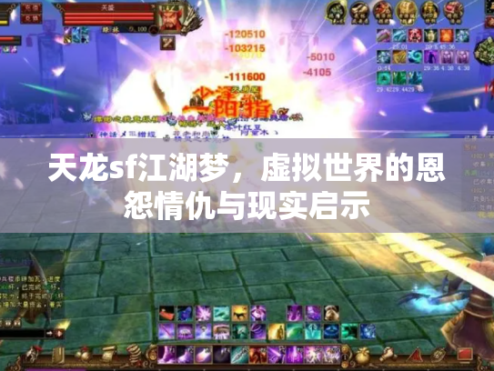 天龙sf江湖梦，虚拟世界的恩怨情仇与现实启示