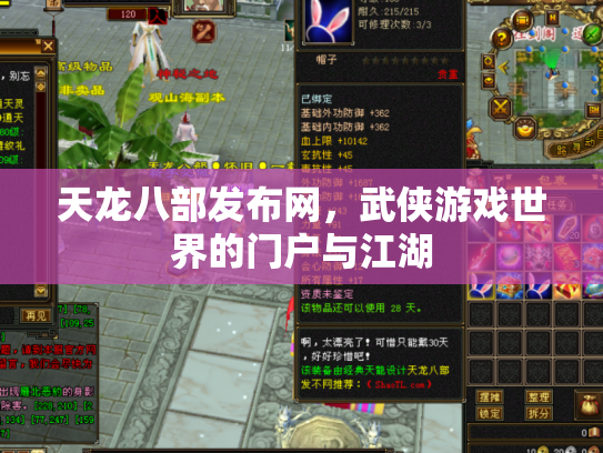天龙八部发布网，武侠游戏世界的门户与江湖