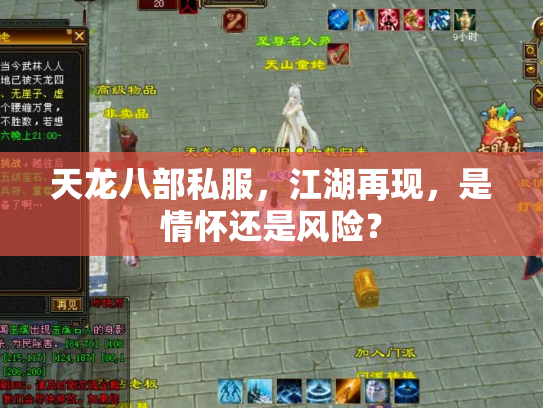 天龙八部私服，江湖再现，是情怀还是风险？