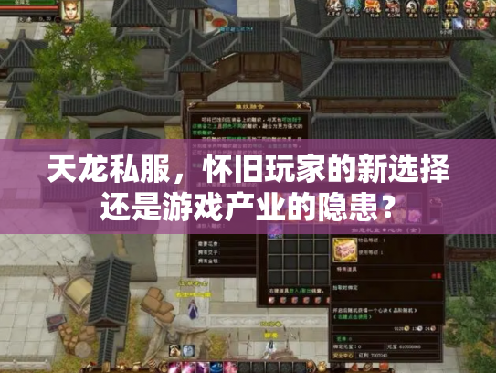 天龙私服，怀旧玩家的新选择还是游戏产业的隐患？