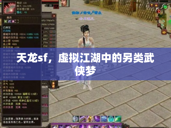 天龙sf，虚拟江湖中的另类武侠梦
