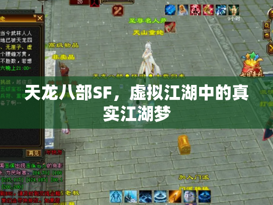 天龙八部SF，虚拟江湖中的真实江湖梦